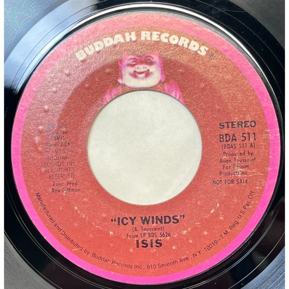 Isis Icy Winds 45 Funk Soul 1975 Buddah Records 511 - Picture 2 of 6